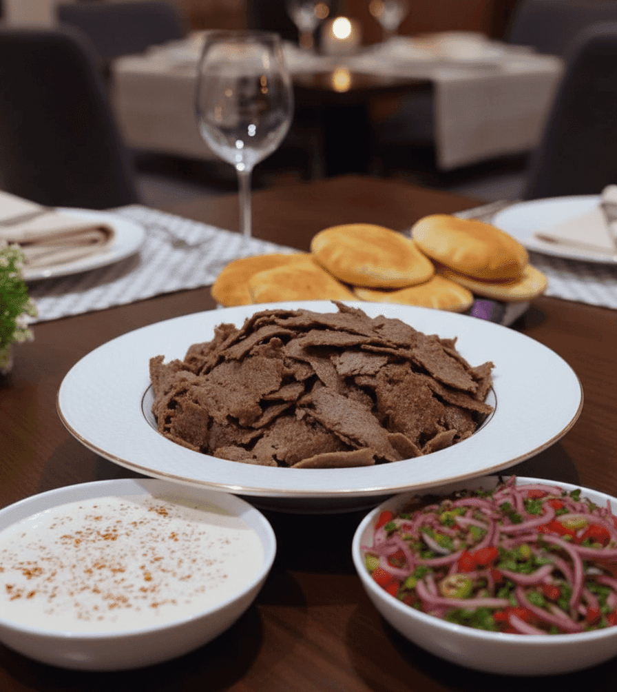 طبق دونر كباب التركي اللذيذ