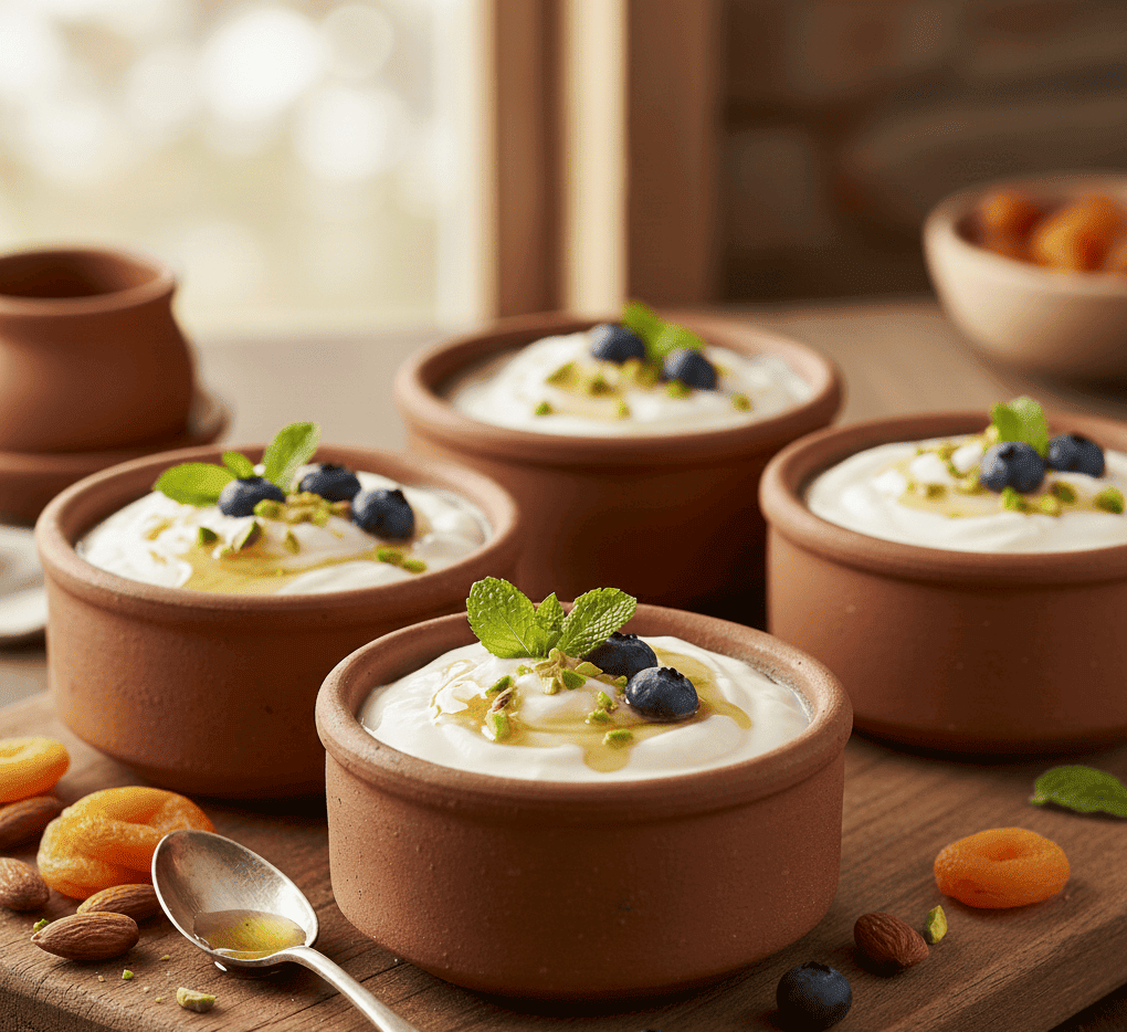 طريقة عمل الزبادي الكريمي (زبادي الطواجن) ألذ زبادي غني بالقشطة – وصفة مضمونة وناجحة
