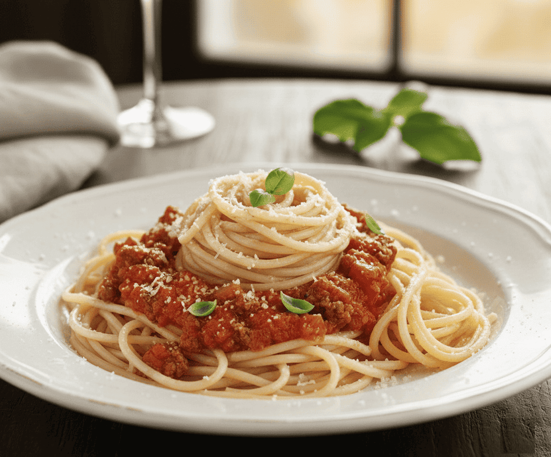 🍝 مكرونة البولونيز كما يجب أن تكون .. وداعًا لشراءها من المطاعم